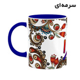 ماگ ( جعبه کادویی رایگان) اسم کارا سنتی گل و بته کد mgh46520