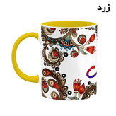 ماگ ( جعبه کادویی رایگان) اسم کارتال سنتی گل و بته کد mgh46522