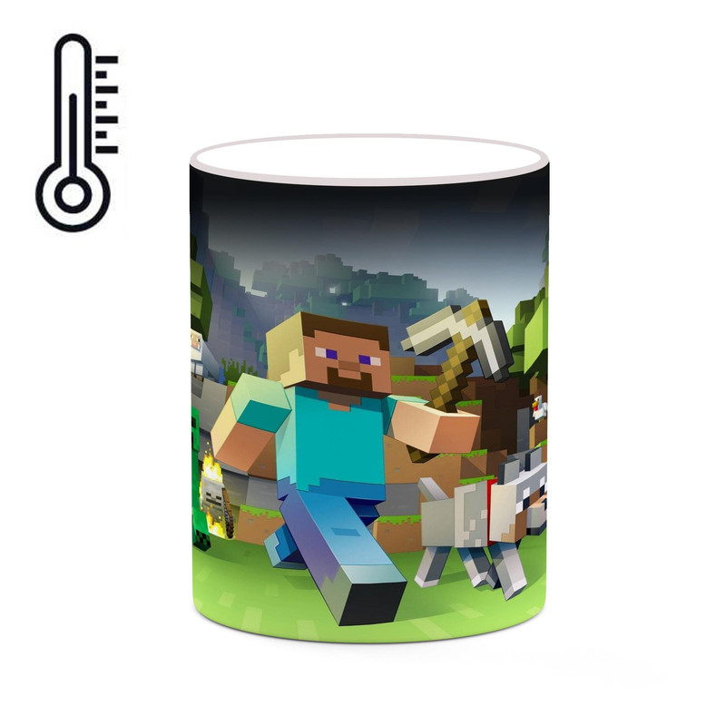 ماگ ( جعبه کادویی رایگان)  حرارتی   ماینکرافت minecraft  mgh41374