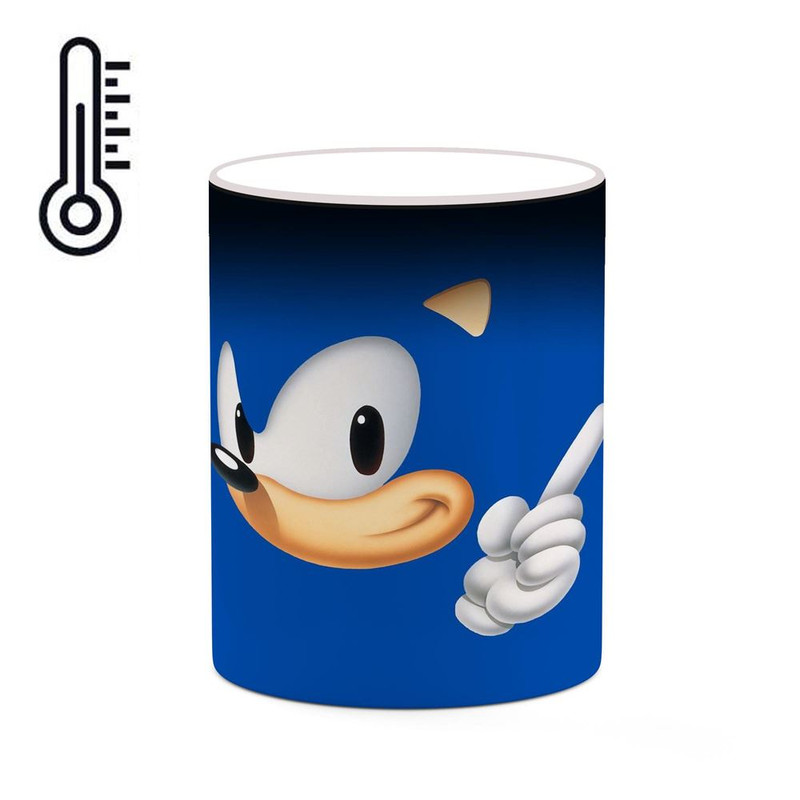 ماگ ( جعبه کادویی رایگان)  حرارتی   بازی سونیک Sonic The Hedgehog کد mgh30219