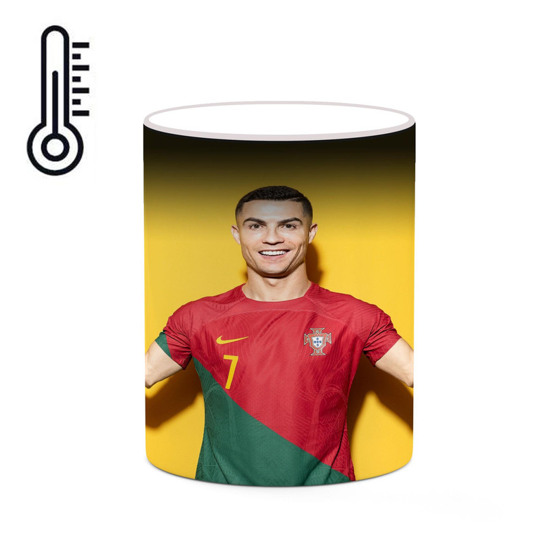 ماگ ( جعبه کادویی رایگان)  حرارتی   Ronaldo رونالدو  mgh43030