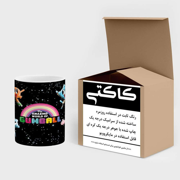 ماگ ( جعبه کادویی رایگان) کارتون The Amazing World Of Gumball کد mgh23384