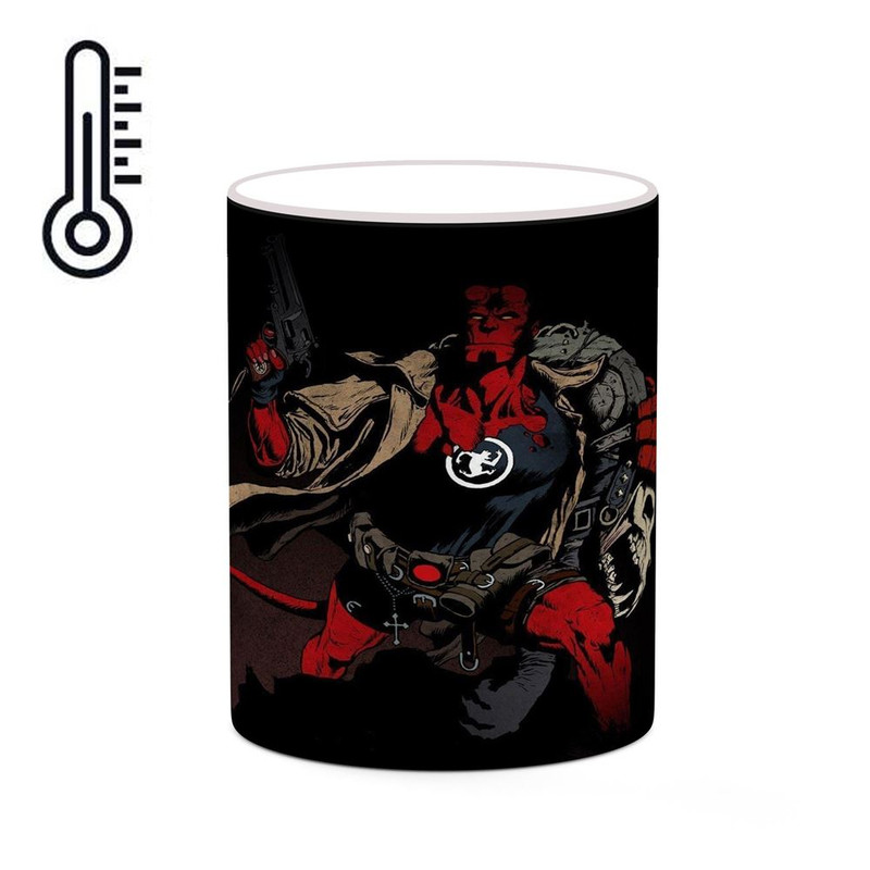 ماگ ( جعبه کادویی رایگان)  حرارتی   پسر جهنمی Hellboy کد mgh38959