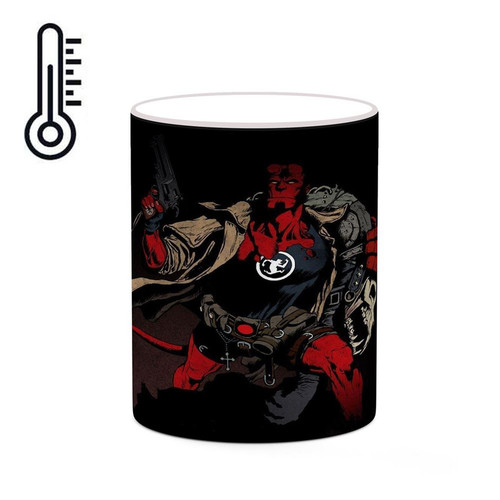ماگ ( جعبه کادویی رایگان) حرارتی پسر جهنمی Hellboy کد mgh38959