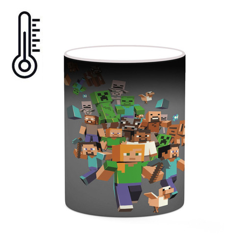 ماگ ( جعبه کادویی رایگان) حرارتی ماینکرافت minecraft mgh41510