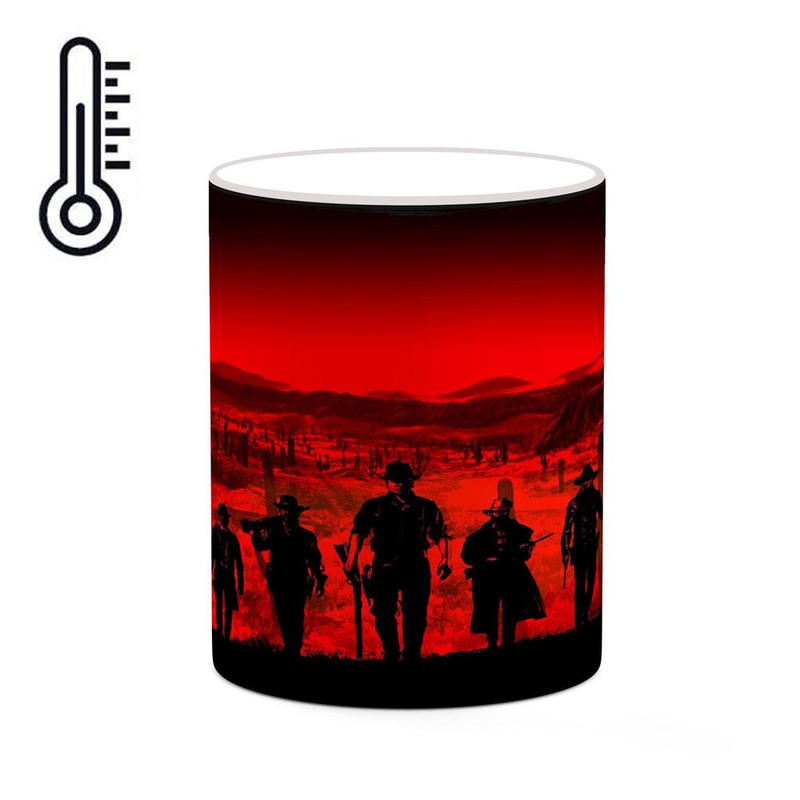 ماگ ( جعبه کادویی رایگان)  حرارتی   بازی رد دد Red Dead Redemption II کد mgh30043