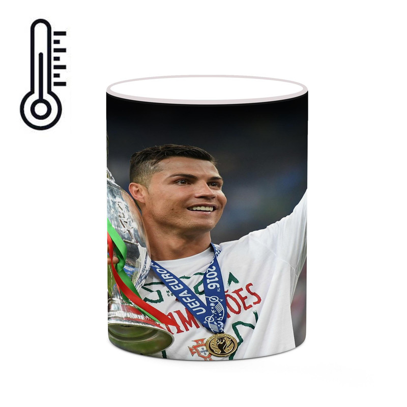 ماگ ( جعبه کادویی رایگان)  حرارتی   Ronaldo رونالدو  mgh43139