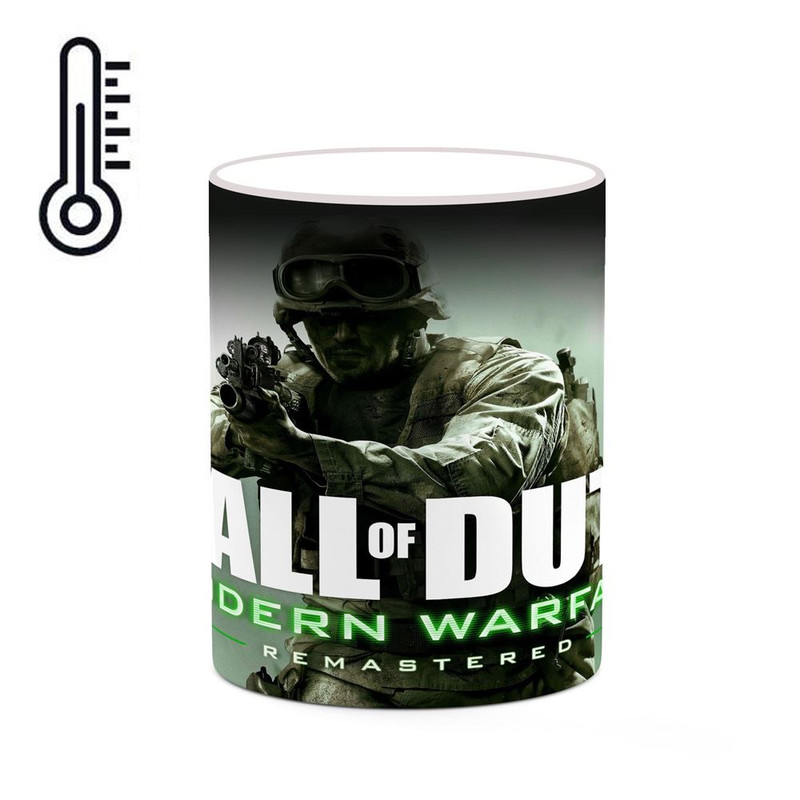 ماگ ( جعبه کادویی رایگان)  حرارتی   بازی Call Of Duty 4ː Modern Warfare کد mgh27805