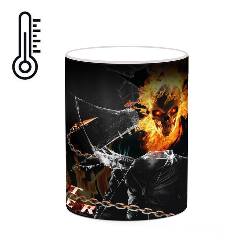 ماگ ( جعبه کادویی رایگان)  حرارتی   گوست رایدر Ghost Rider کد mgh38738