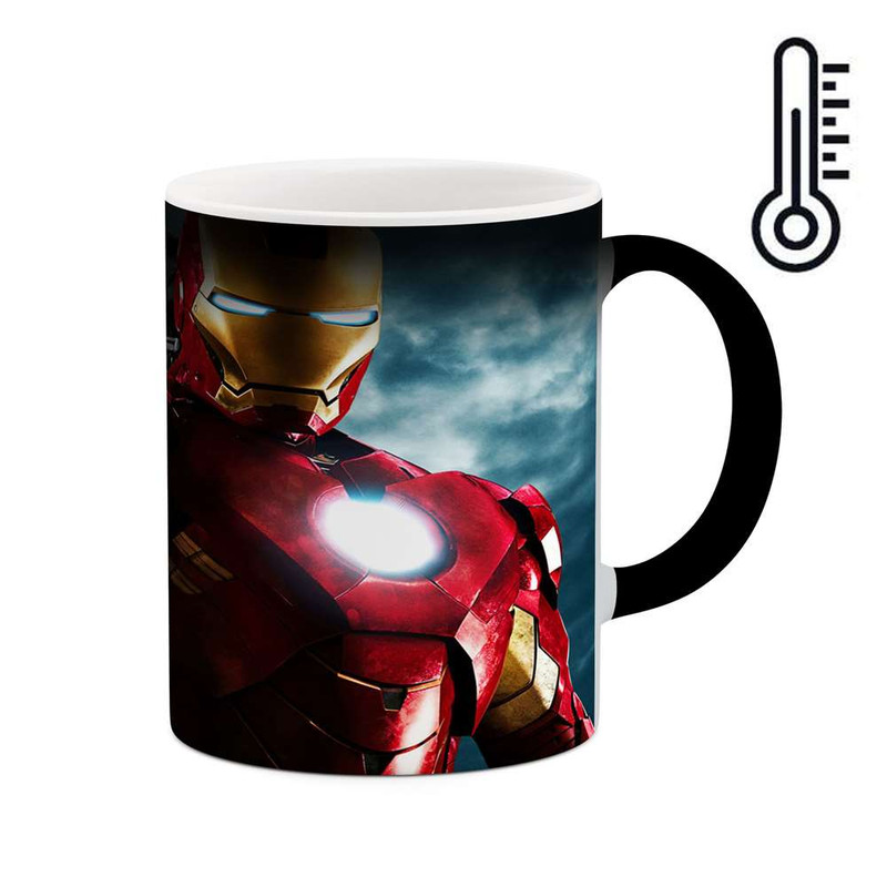 ماگ ( جعبه کادویی رایگان)  حرارتی   Iron Man کد mgh11822