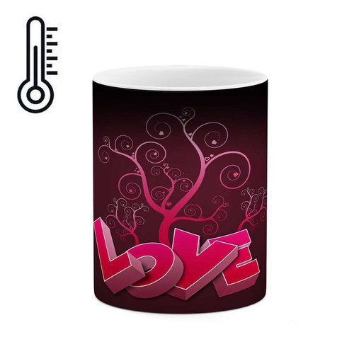 ماگ ( جعبه کادویی رایگان) حرارتی LOVE کد mgh11257