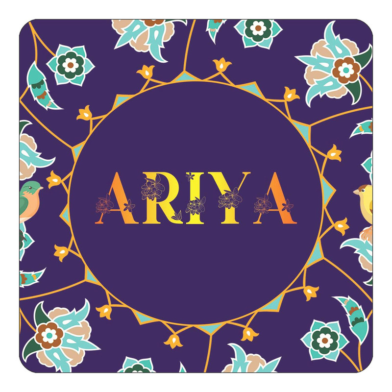 مگنت آهنربائی چیتوکالا طرح اسم آریا ariya مدل گل و بلبل کد mg11544