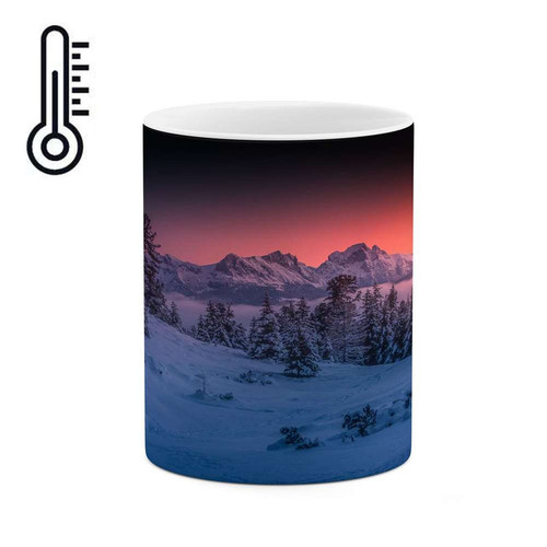 ماگ ( جعبه کادویی رایگان) حرارتی منظره برفی کد mgh14948