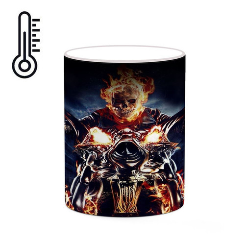 ماگ ( جعبه کادویی رایگان) حرارتی گوست رایدر Ghost Rider کد mgh38729