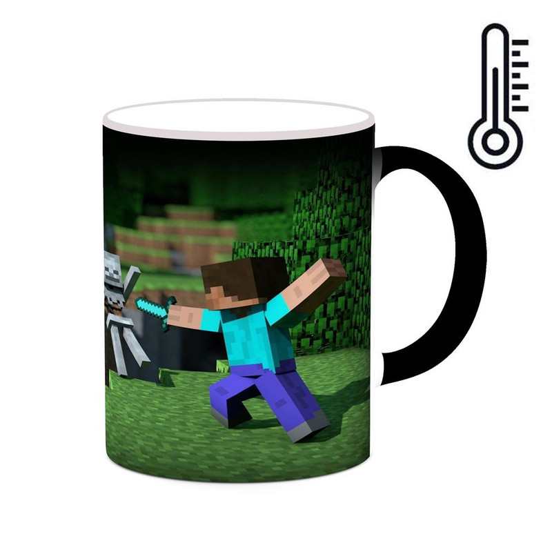 ماگ ( جعبه کادویی رایگان)  حرارتی   بازی ماینکرفت Minecraft کد mgh29573