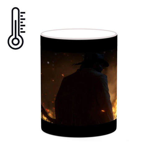 ماگ ( جعبه کادویی رایگان) حرارتی بازی رد دد Red Dead Redemption II کد mgh30067