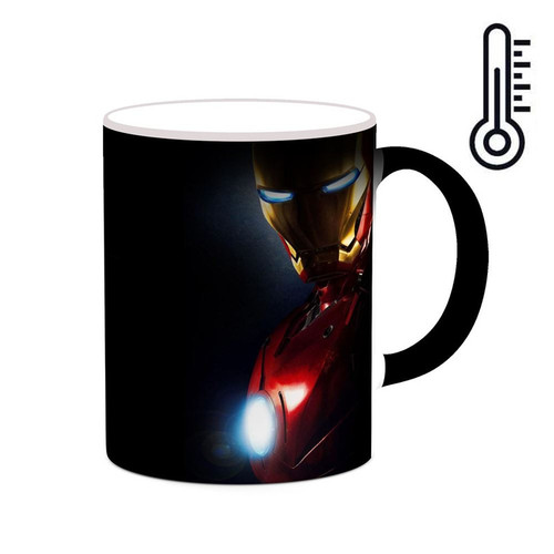 ماگ ( جعبه کادویی رایگان) حرارتی مرد آهنی Iron Man کد mgh39119