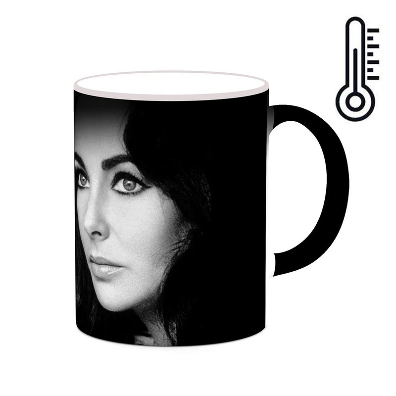 ماگ ( جعبه کادویی رایگان)  حرارتی   الیزابت تیلور Elizabeth Taylor  mgh25870