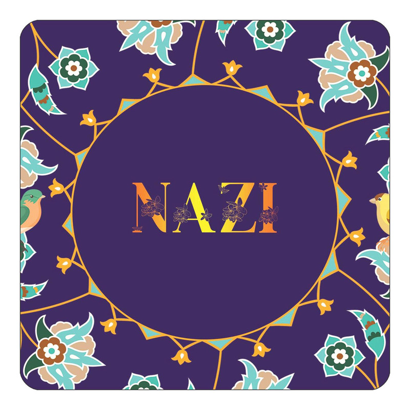 مگنت آهنربائی چیتوکالا طرح اسم نازی nazi مدل گل و بلبل کد mg16282