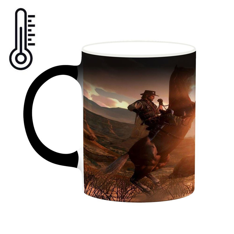 ماگ ( جعبه کادویی رایگان)  حرارتی   بازی رد دد Red Dead Redemption کد mgh30094