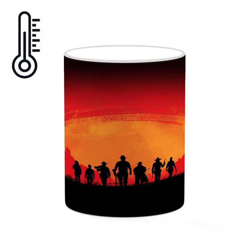 ماگ ( جعبه کادویی رایگان)  حرارتی   بازی رد دد Red Dead Redemption II کد mgh30050
