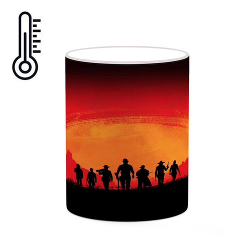 ماگ ( جعبه کادویی رایگان) حرارتی بازی رد دد Red Dead Redemption II کد mgh30050