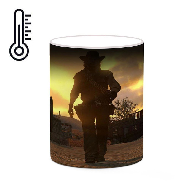 ماگ ( جعبه کادویی رایگان)  حرارتی   بازی رد دد Red Dead Redemption کد mgh30092