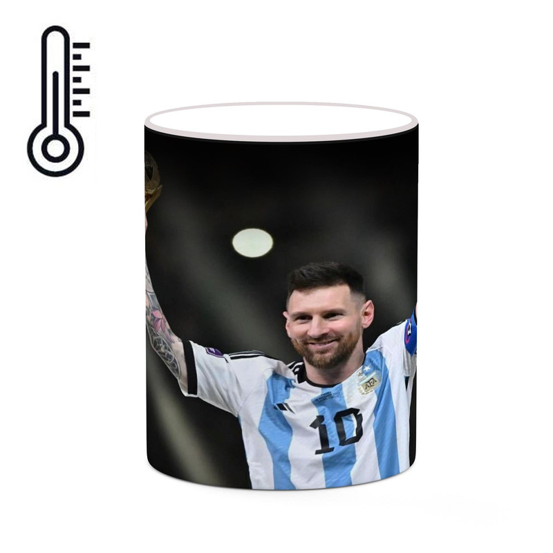 ماگ ( جعبه کادویی رایگان)  حرارتی   Leo Messi لئو مسی  mgh42319
