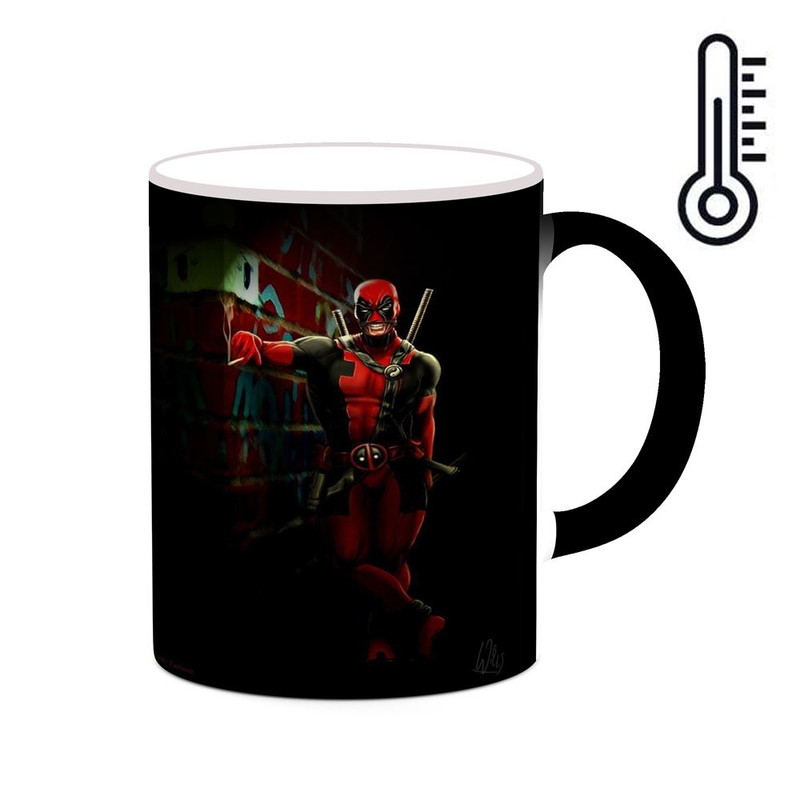 ماگ ( جعبه کادویی رایگان)  حرارتی   ددپول Deadpool کد mgh38371