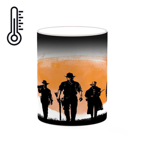 ماگ ( جعبه کادویی رایگان) حرارتی بازی رد دد Red Dead Redemption II کد mgh30051
