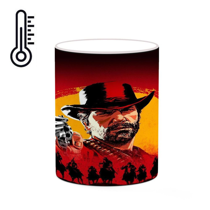 ماگ ( جعبه کادویی رایگان)  حرارتی   بازی رد دد Red Dead Redemption II کد mgh30049