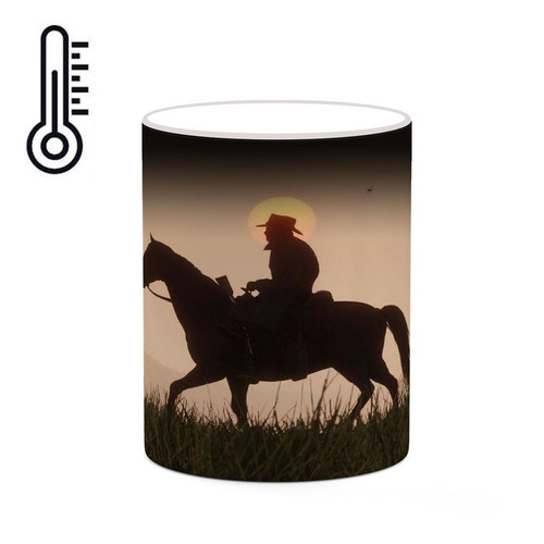 ماگ ( جعبه کادویی رایگان) حرارتی بازی رد دد Red Dead Redemption II کد mgh30056