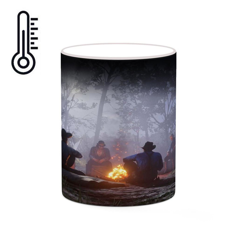 ماگ ( جعبه کادویی رایگان)  حرارتی   بازی رد دد Red Dead Redemption II کد mgh30057