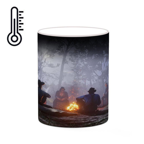 ماگ ( جعبه کادویی رایگان) حرارتی بازی رد دد Red Dead Redemption II کد mgh30057