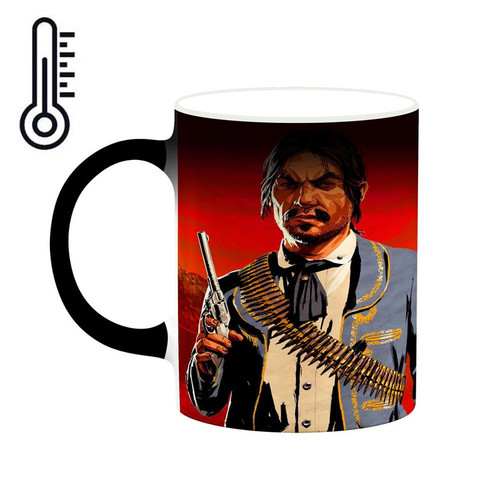 ماگ ( جعبه کادویی رایگان) حرارتی بازی رد دد Red Dead Redemption II کد mgh30061