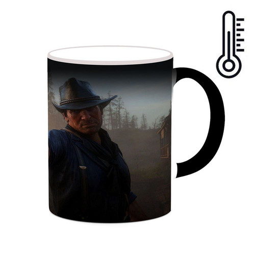 ماگ ( جعبه کادویی رایگان) حرارتی بازی رد دد Red Dead Redemption II کد mgh30064