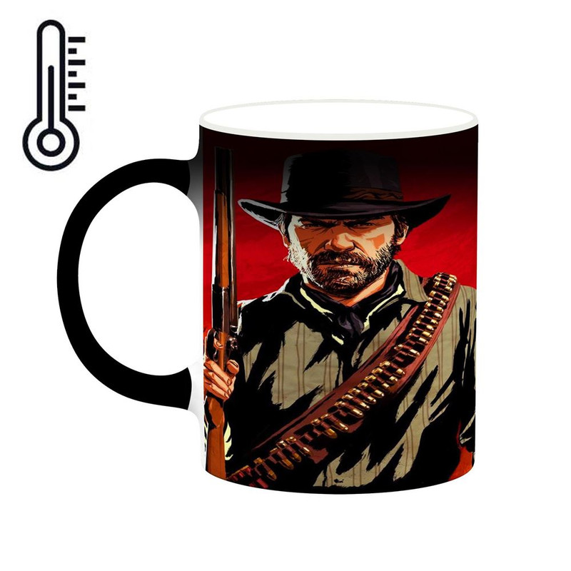 ماگ ( جعبه کادویی رایگان)  حرارتی   بازی رد دد Red Dead Redemption II کد mgh30076