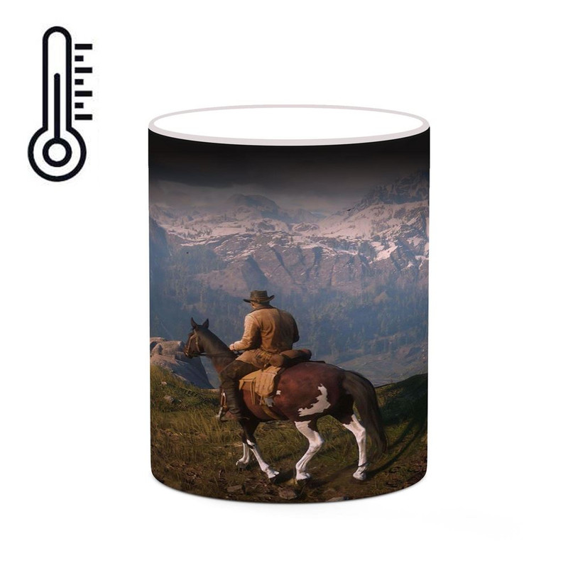 ماگ ( جعبه کادویی رایگان)  حرارتی   بازی رد دد Red Dead Redemption II کد mgh30044