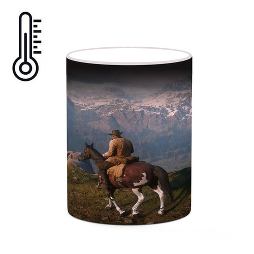 ماگ ( جعبه کادویی رایگان) حرارتی بازی رد دد Red Dead Redemption II کد mgh30044