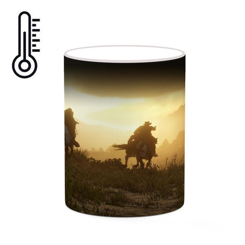 ماگ ( جعبه کادویی رایگان) حرارتی بازی رد دد Red Dead Redemption II کد mgh30054