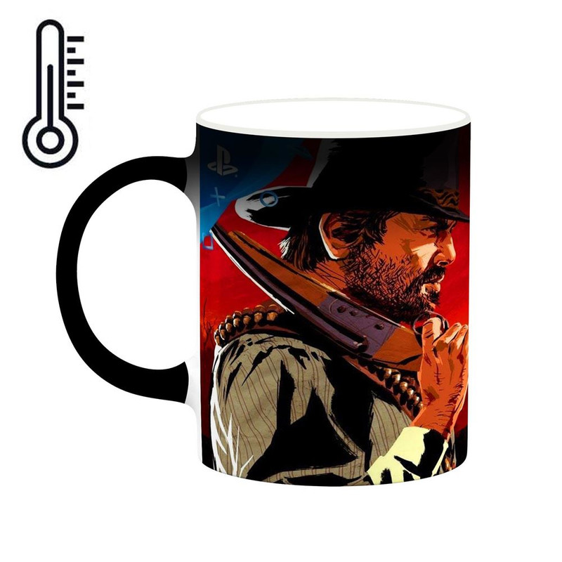 ماگ ( جعبه کادویی رایگان)  حرارتی   بازی رد دد Red Dead Redemption II کد mgh30059