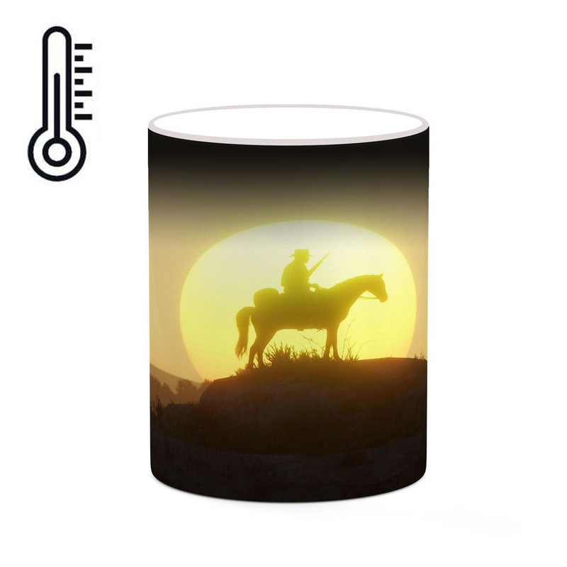 ماگ ( جعبه کادویی رایگان)  حرارتی   بازی رد دد Red Dead Redemption II کد mgh30066