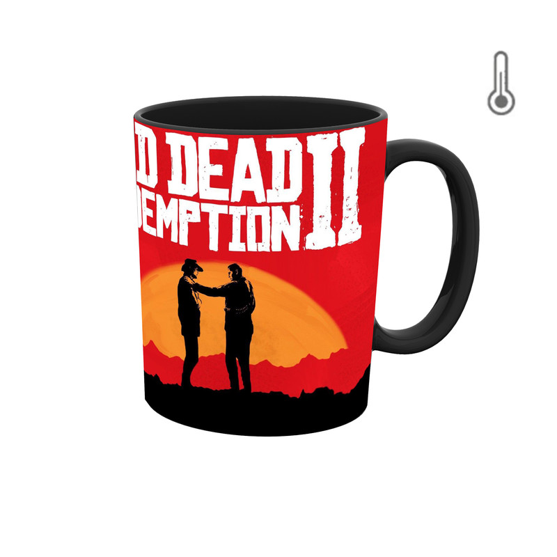 ماگ ( جعبه کادویی رایگان)  حرارتی  بازی رد دد 2 RED Dead