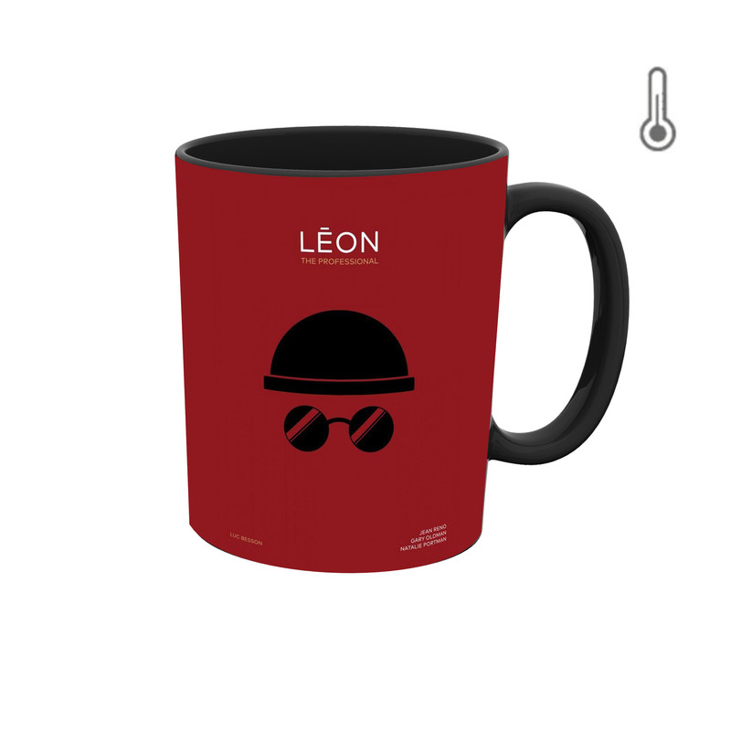 ماگ ( جعبه کادویی رایگان)  حرارتی  فیلم لئون حرفه ای LEON
