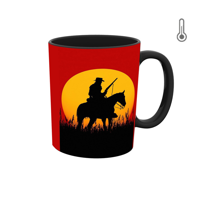 ماگ ( جعبه کادویی رایگان)  حرارتی  بازی رد دد 2 RED DEAD