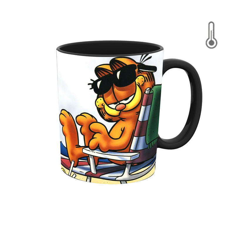 ماگ ( جعبه کادویی رایگان)  حرارتی  کارتون گارفیلد GARFIELD