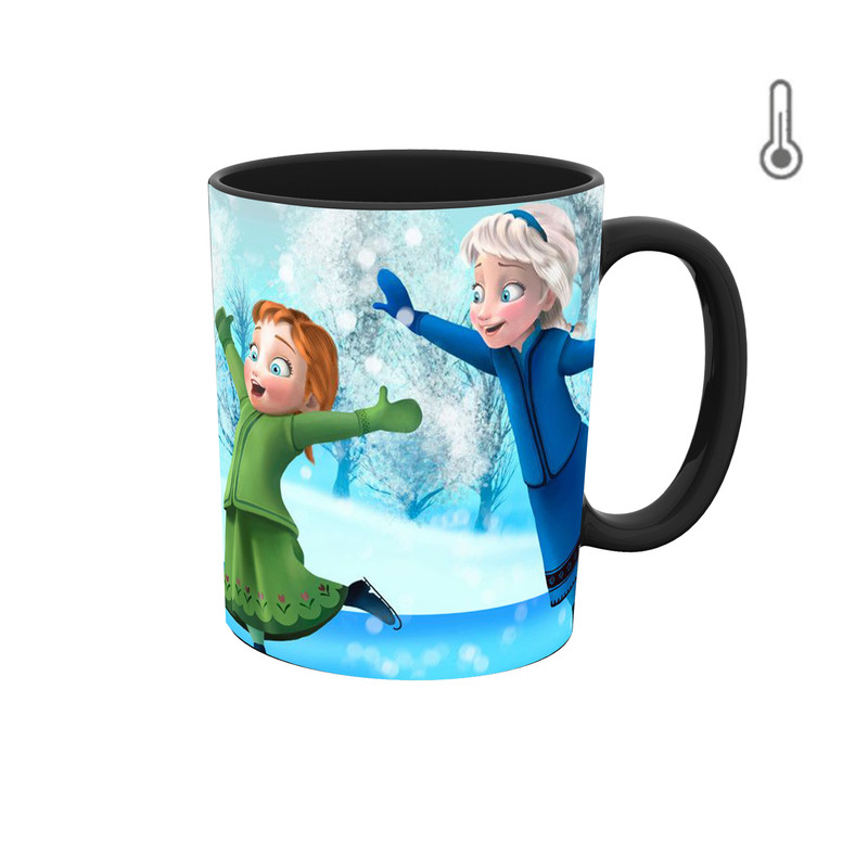 ماگ ( جعبه کادویی رایگان)  حرارتی  انیمیشن یخ زده Frozen