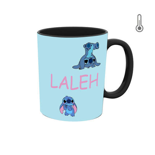 ماگ ( جعبه کادویی رایگان) حرارتی اسم لاله استیچ