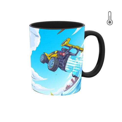 ماگ ( جعبه کادویی رایگان) حرارتی بازی راکت لیگ ROCKET LEAGUE