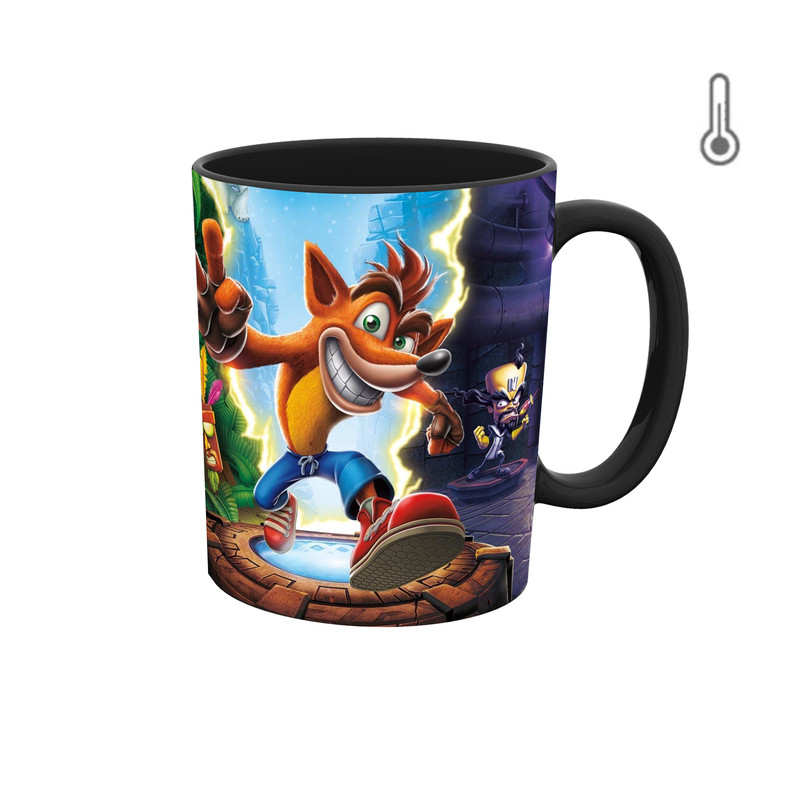 ماگ ( جعبه کادویی رایگان)  حرارتی  بازی کراش CTR کد 06